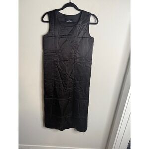 tricot COMME des GARCONS Women's Black Quilted Sleeveless Midi Dress Designer